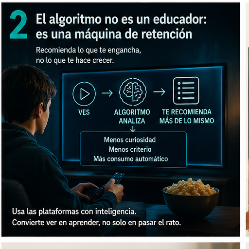 El algoritmo no es un educador: es una máquina de retención