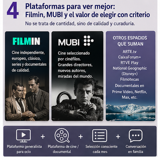 Plataformas para ver mejor: Filmin, MUBI y el valor de elegir con criterio